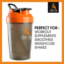 Load image into Gallery viewer, AS-IT-IS Protein Shaker Bottle 470ml with Scoop (30g) & Mixer Ball