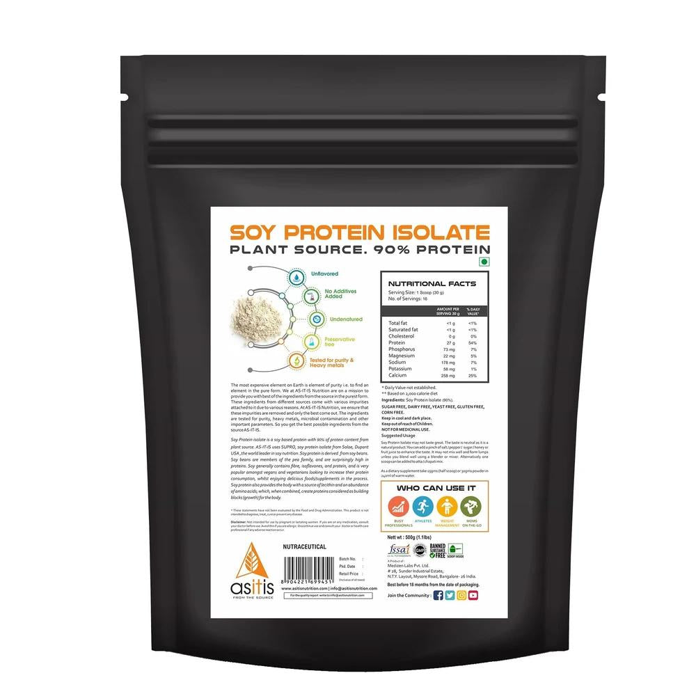 AS-IT-IS Nutrition Soy Protein Isolate